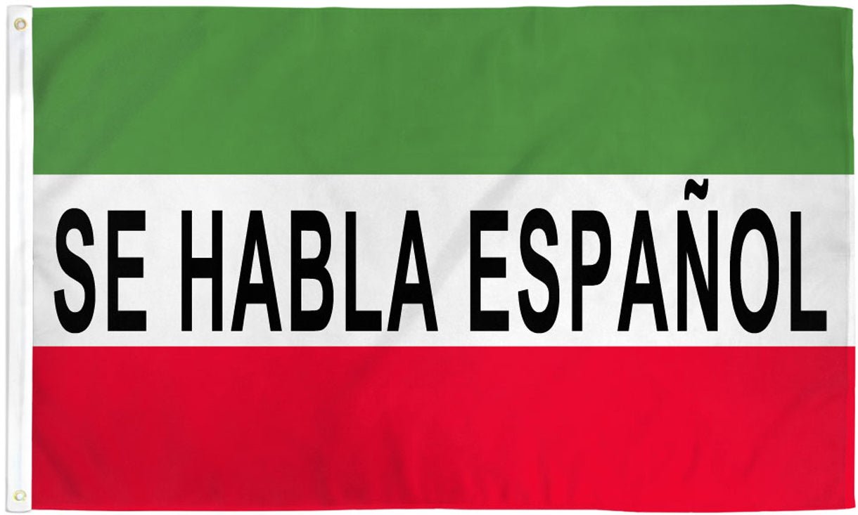 Se Habla Espanol Flag 3x5ft Poly - Flags Importer