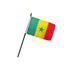 Senegal 4x6in Stick Flag - Flags Importer