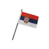 Serbia 4x6in Stick Flag - Flags Importer