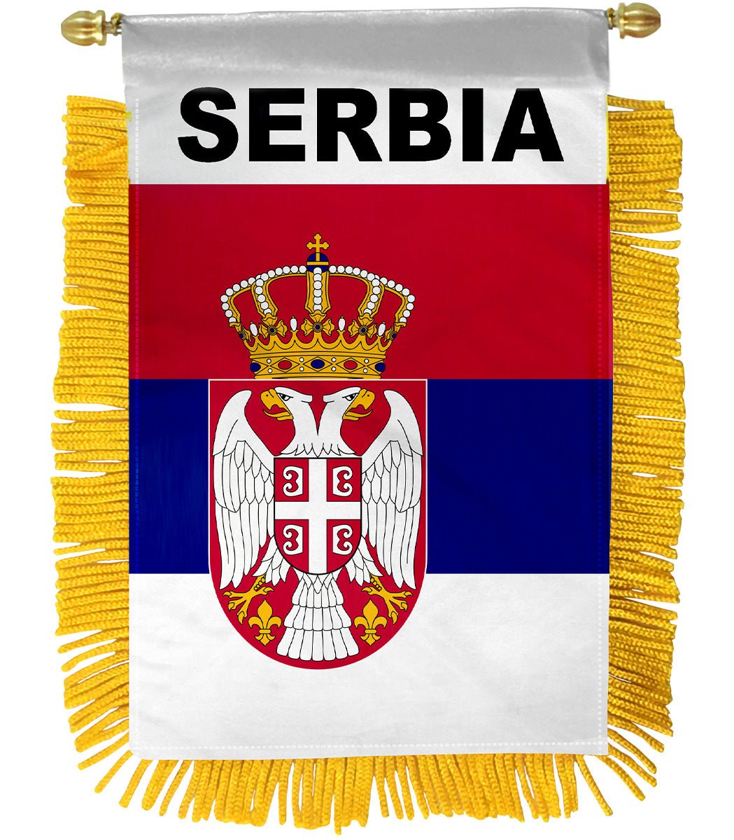 Serbia Mini Banner - Flags Importer