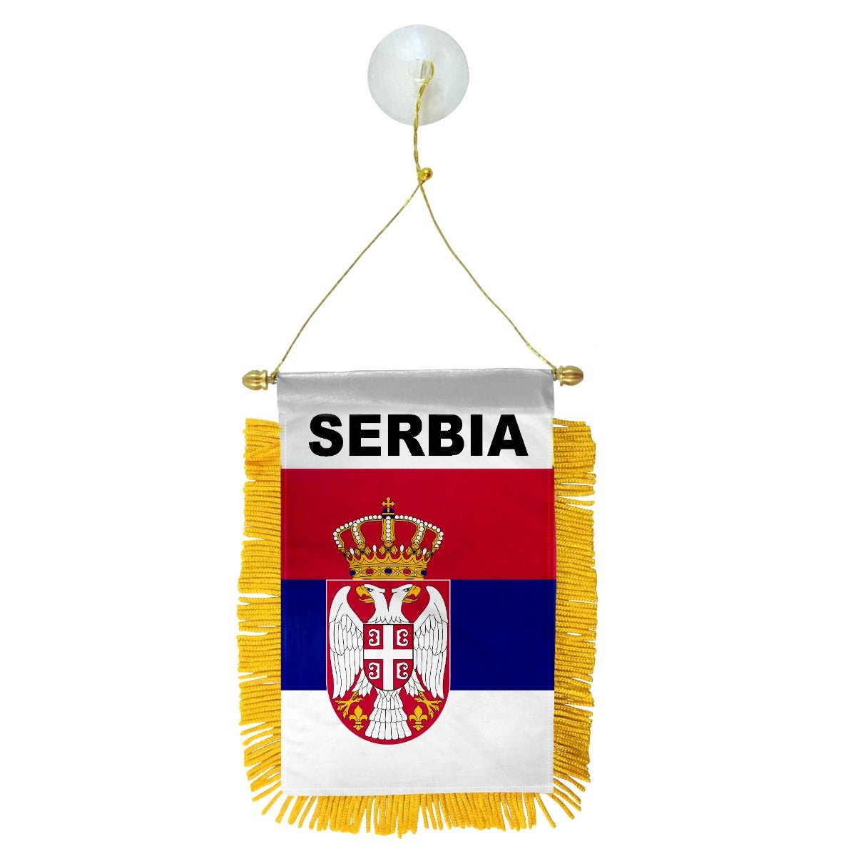 Serbia Mini Banner - Flags Importer