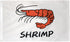 Shrimp (White) Flag 3x5ft Poly - Flags Importer