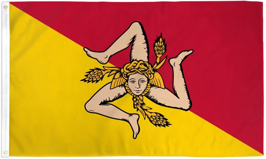 Sicily Flag 3x5ft Poly - Flags Importer