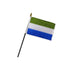 Sierra Leone 4x6in Stick Flag - Flags Importer