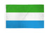 Sierra Leone Flag 2x3ft Poly - Flags Importer