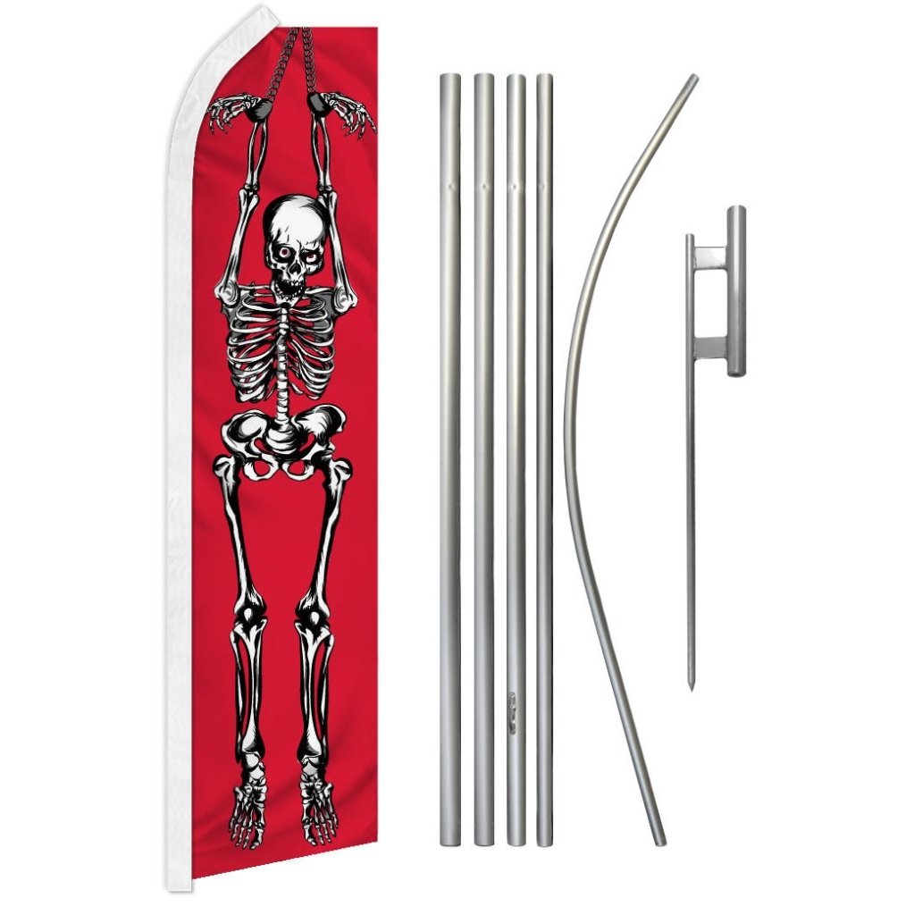 Skeleton Super Flag & Pole Kit - Flags Importer