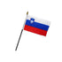 Slovenia 4x6in Stick Flag - Flags Importer