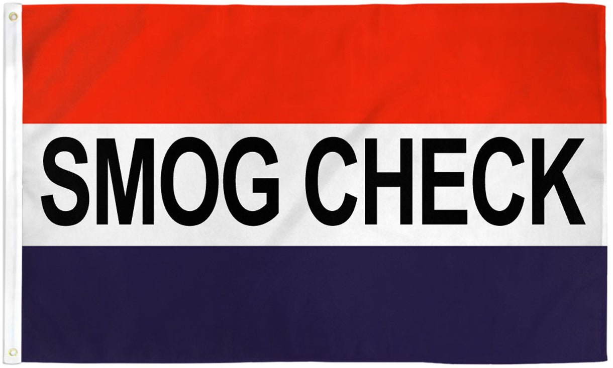 Smog Check Flag 3x5ft Poly - Flags Importer