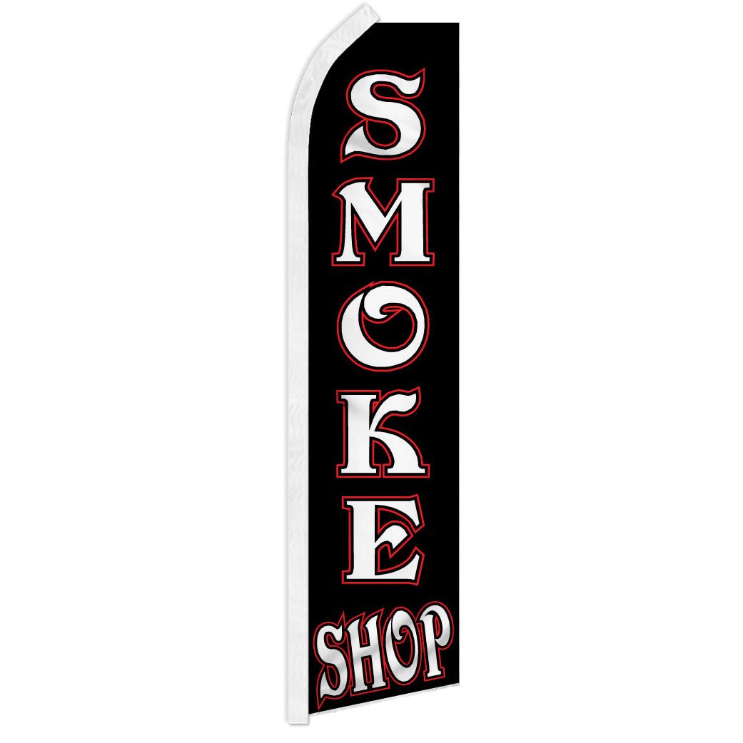 Smoke Shop (Black) Super Flag - Flags Importer