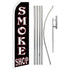 Smoke Shop (Black) Super Flag & Pole Kit - Flags Importer