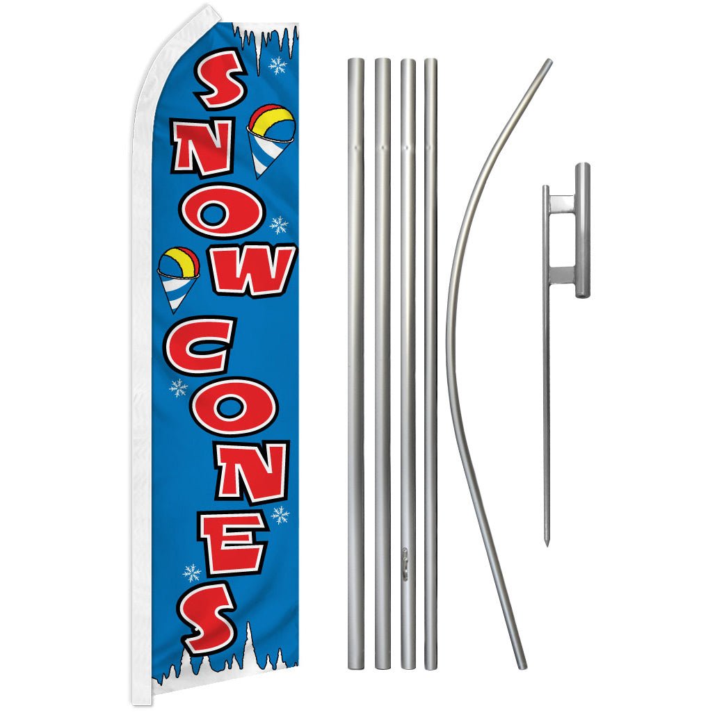 Snow Cones Super Flag & Pole Kit - Flags Importer