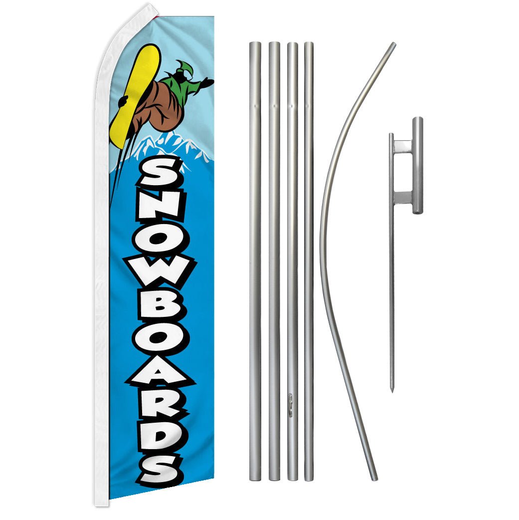 Snowboards Super Flag & Pole Kit - Flags Importer