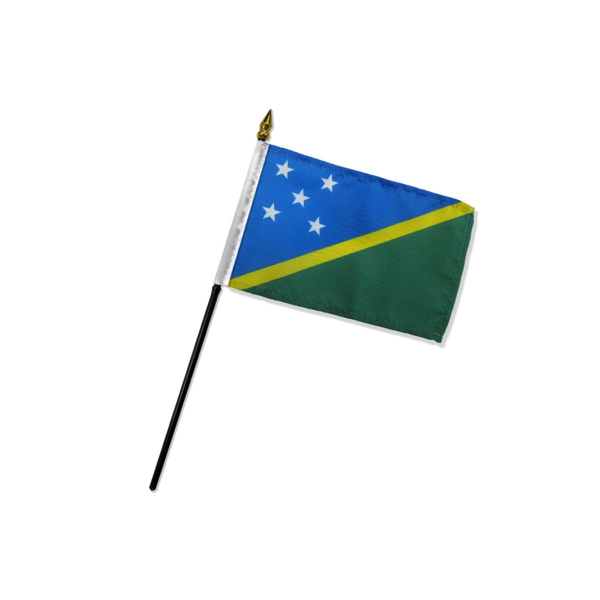 Solomon Islands 4x6in Stick Flag - Flags Importer