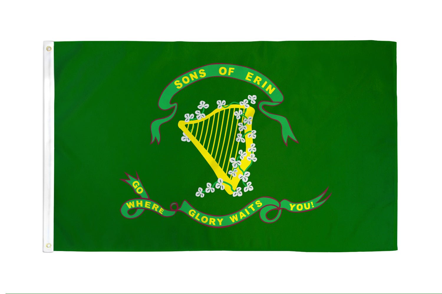 Sons of Erin Flag 3x5ft Poly - Flags Importer