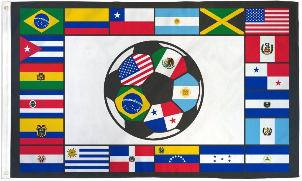 South American Soccer Flag 3x5ft Poly - Flags Importer