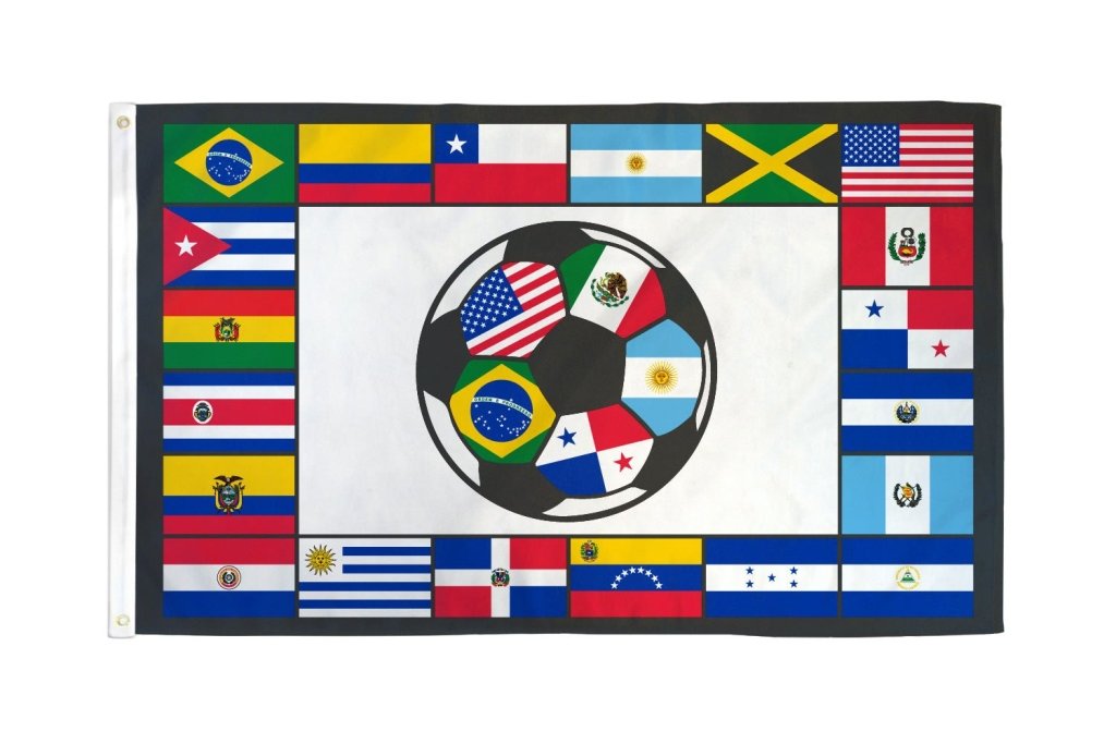 South American Soccer Flag 3x5ft Poly - Flags Importer