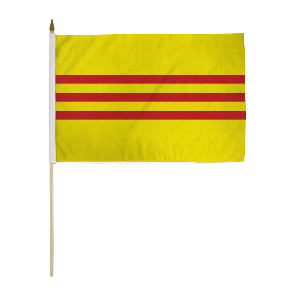 South Vietnam 12x18in Stick Flag - Flags Importer