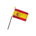 Spain 4x6in Stick Flag - Flags Importer