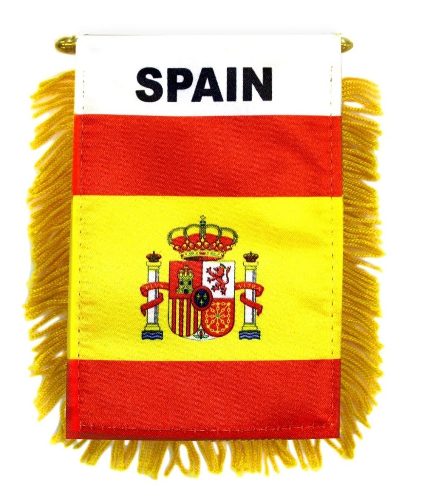 Spain Mini Banner - Flags Importer