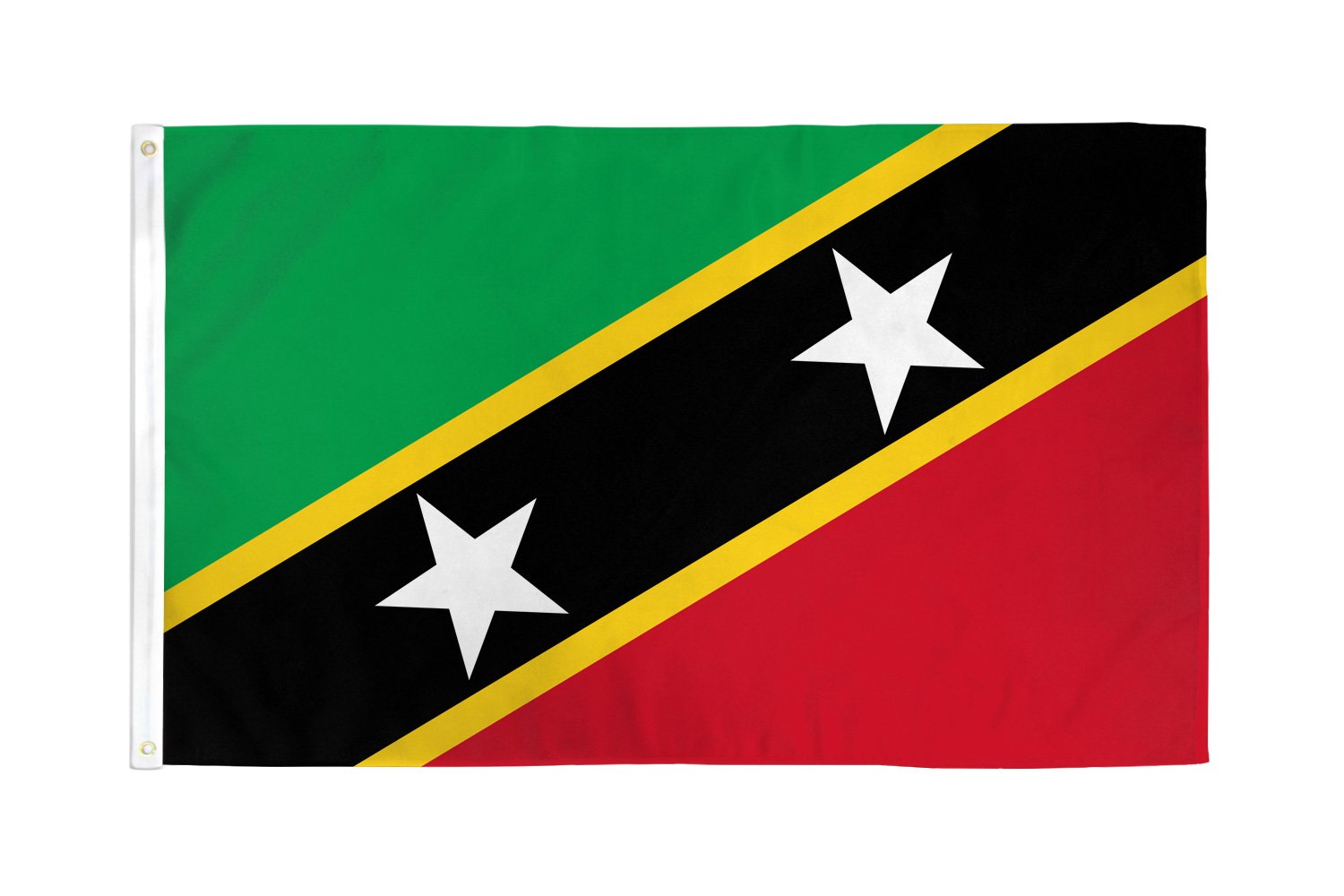 St. Kitts & Nevis Flag 2x3ft Poly - Flags Importer