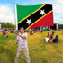 St. Kitts & Nevis Flag 3x5ft Poly - Flags Importer