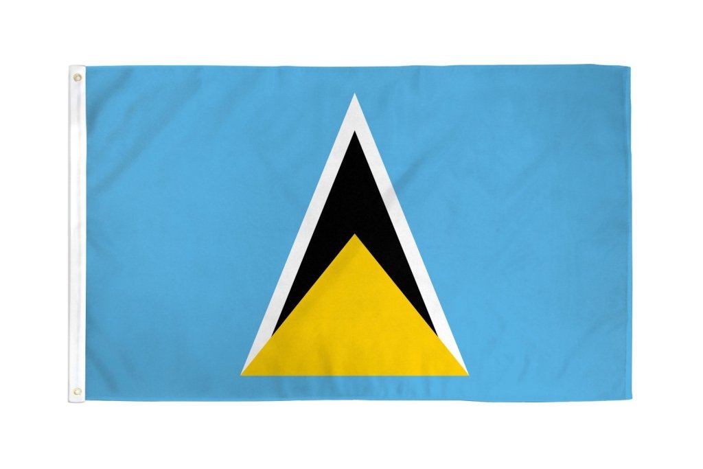 St. Lucia Flag 2x3ft Poly - Flags Importer