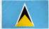 St. Lucia Flag 2x3ft Poly - Flags Importer