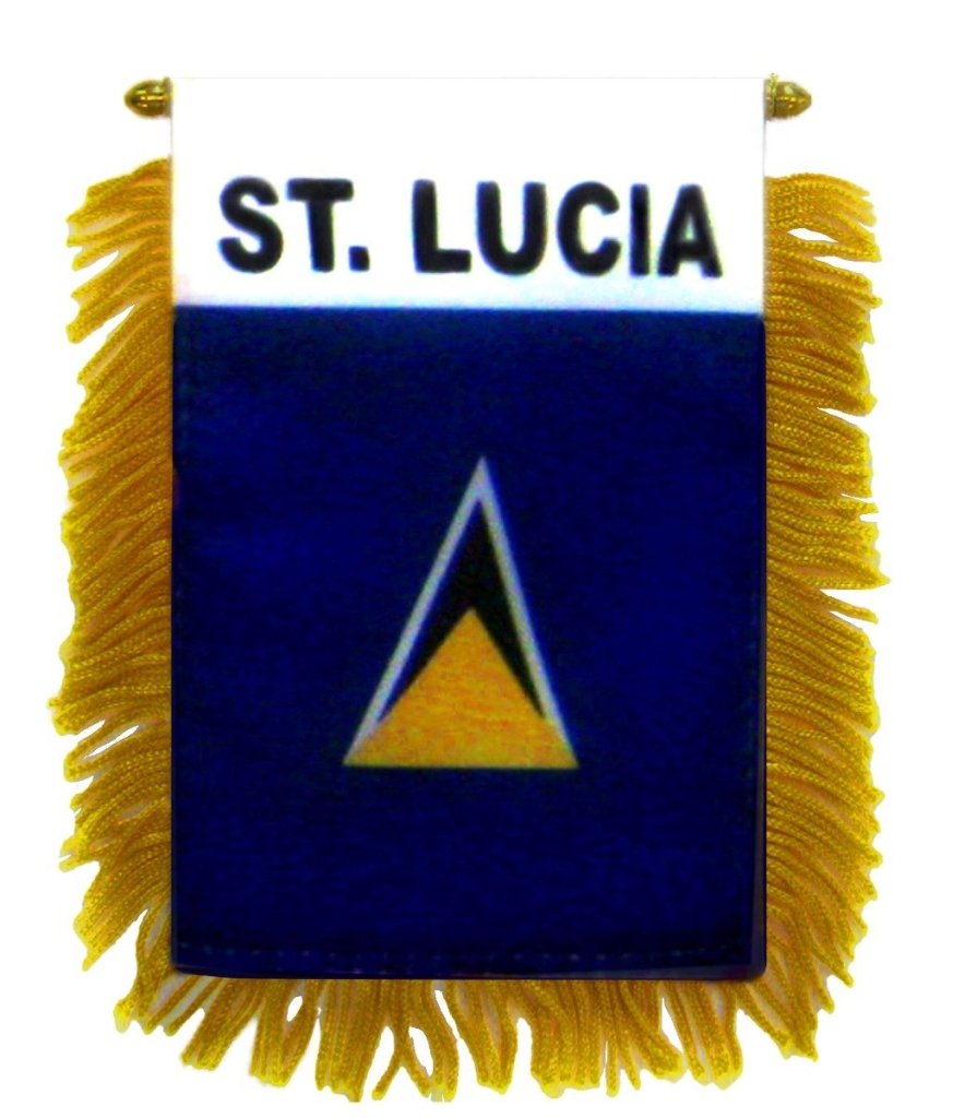 St. Lucia Mini Banner - Flags Importer