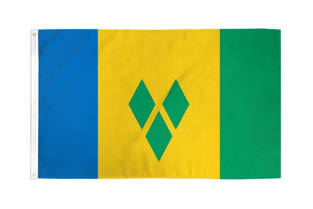 St. Vincent Flag 2x3ft Poly - Flags Importer