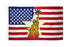 Statue of Liberty with Leaf Flag 3x5ft Poly - Flags Importer