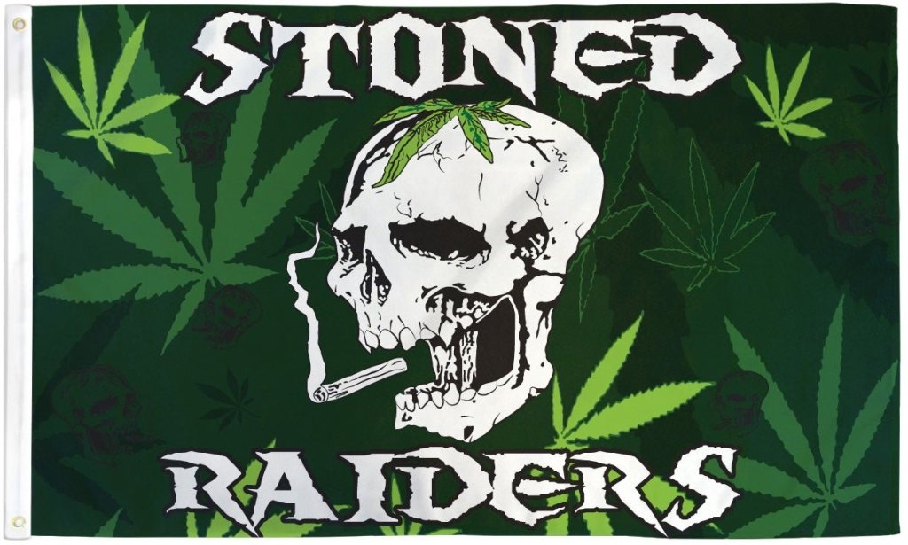 Stoned Raiders Flag 3x5ft Poly - Flags Importer