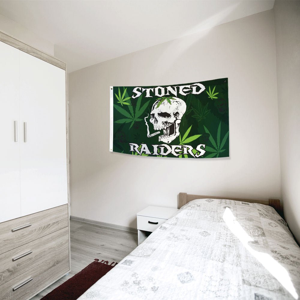 Stoned Raiders Flag 3x5ft Poly - Flags Importer