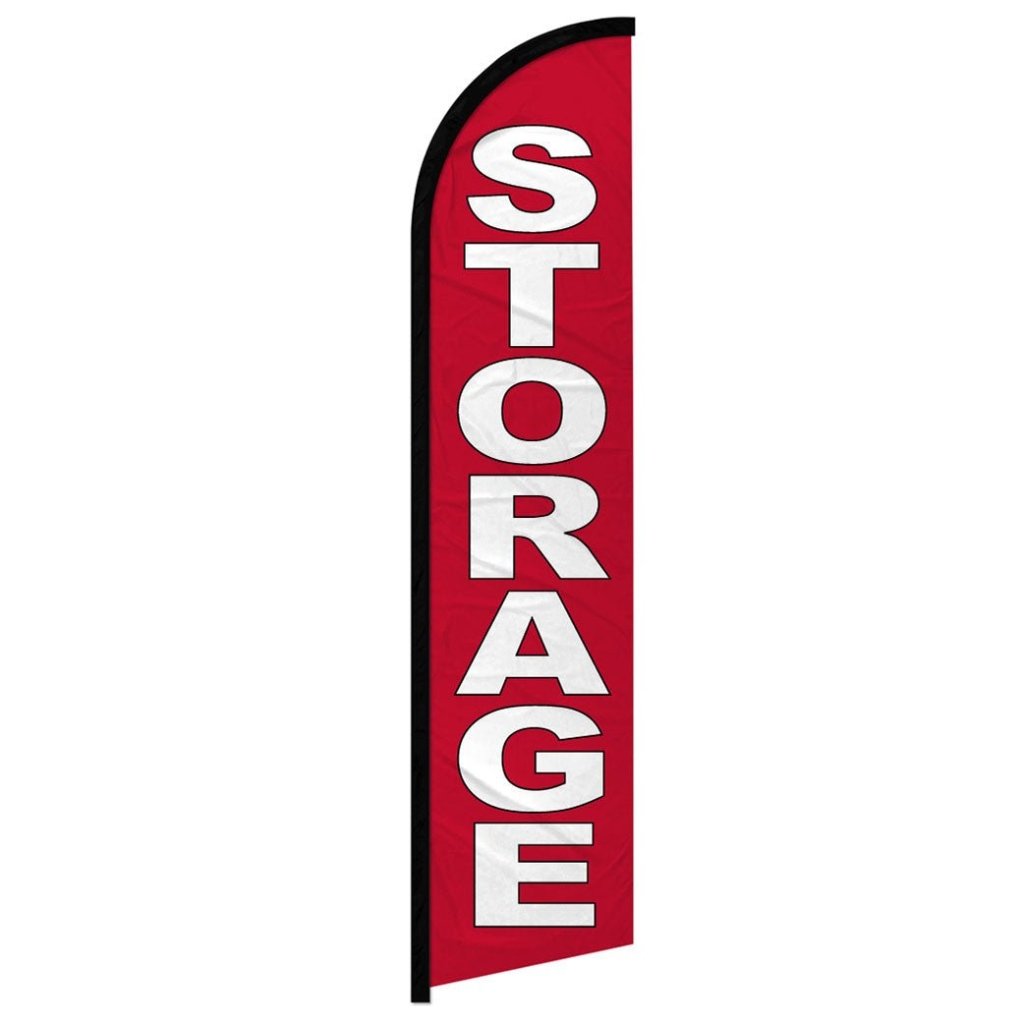 Storage (Red) Windless Banner Flag - Flags Importer