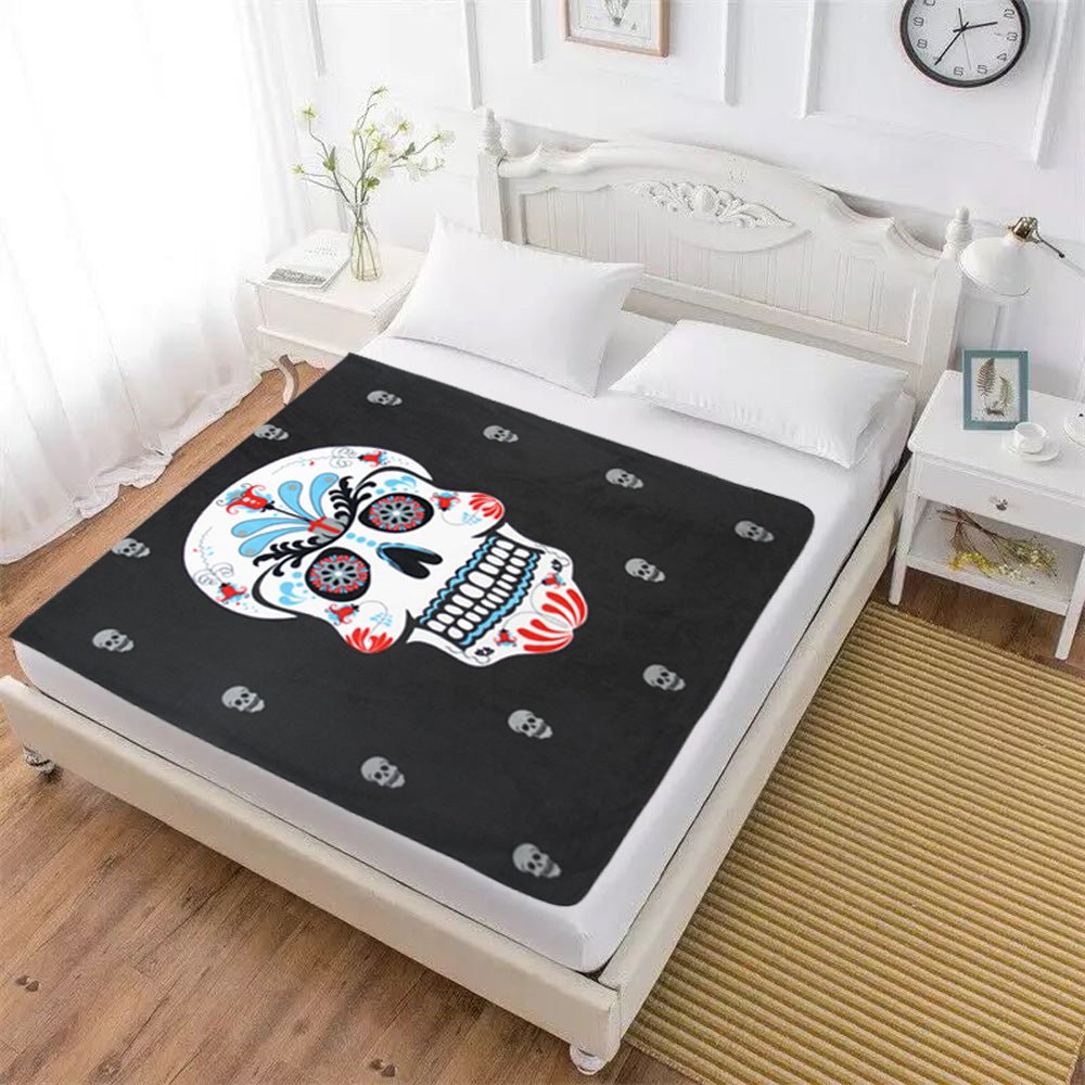 Sugar Skull 50x60in Blanket Polar Fleece - Flags Importer