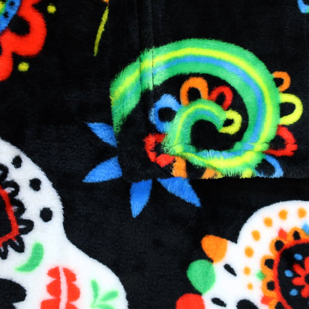 Sugar Skull (Fiesta) Soft Plush 50x60in Blanket - Flags Importer