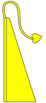 Sunny Yellow Solid Color Wind Dancer Flag - Flags Importer