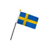 Sweden 4x6in Stick Flag - Flags Importer