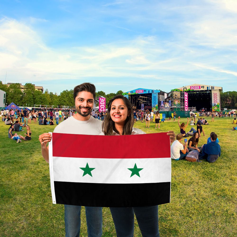 Syria Flag 2x3ft Poly - Flags Importer