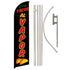 Tacos Al Vapor Windless Banner Flag & Pole Kit - Flags Importer