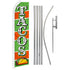 Tacos (Green & Orange) Super Flag & Pole Kit - Flags Importer