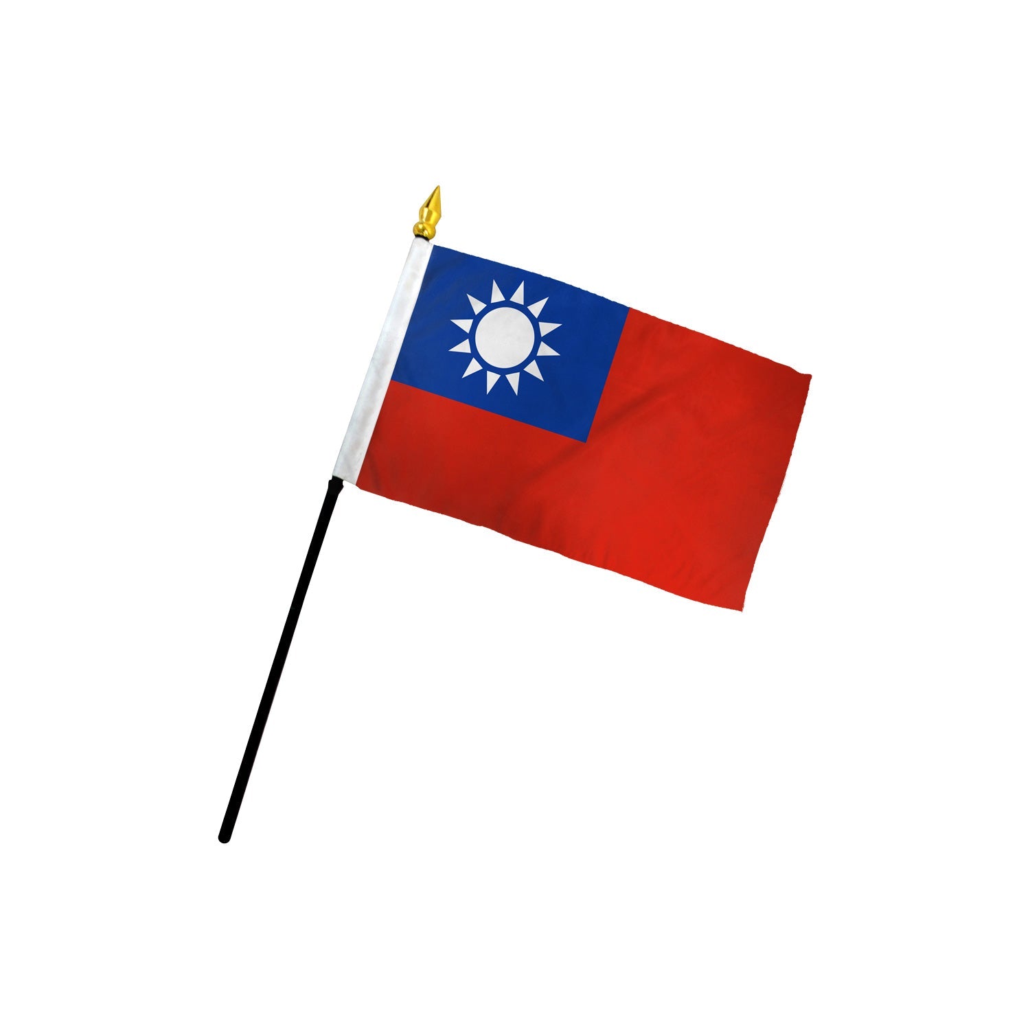 Taiwan 4x6in Stick Flag - Flags Importer