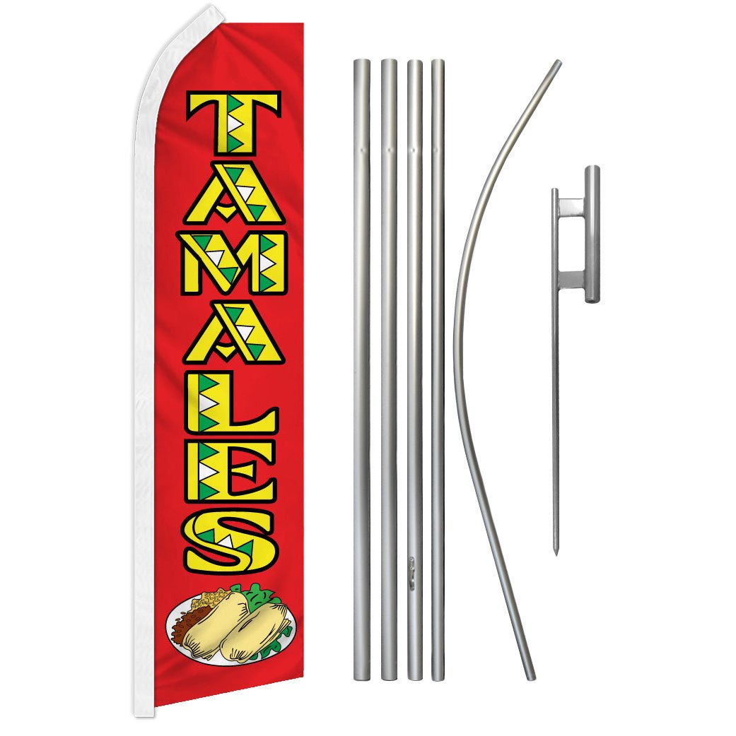 Tamales Super Flag & Pole Kit - Flags Importer