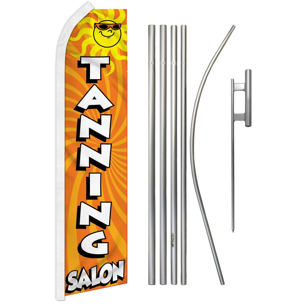 Tanning Salon Super Flag & Pole Kit - Flags Importer