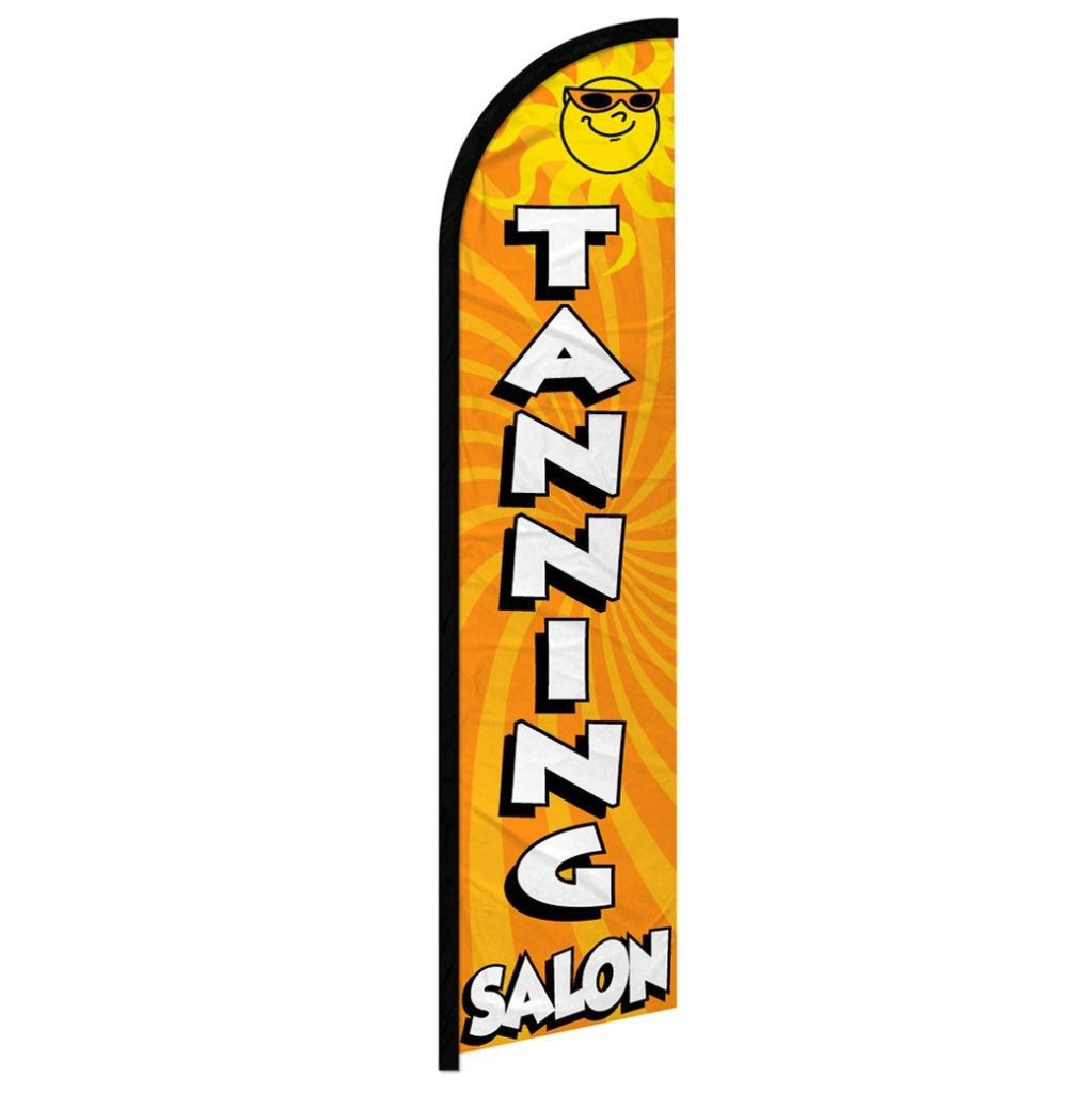 Tanning Salon Windless Banner Flag - Flags Importer