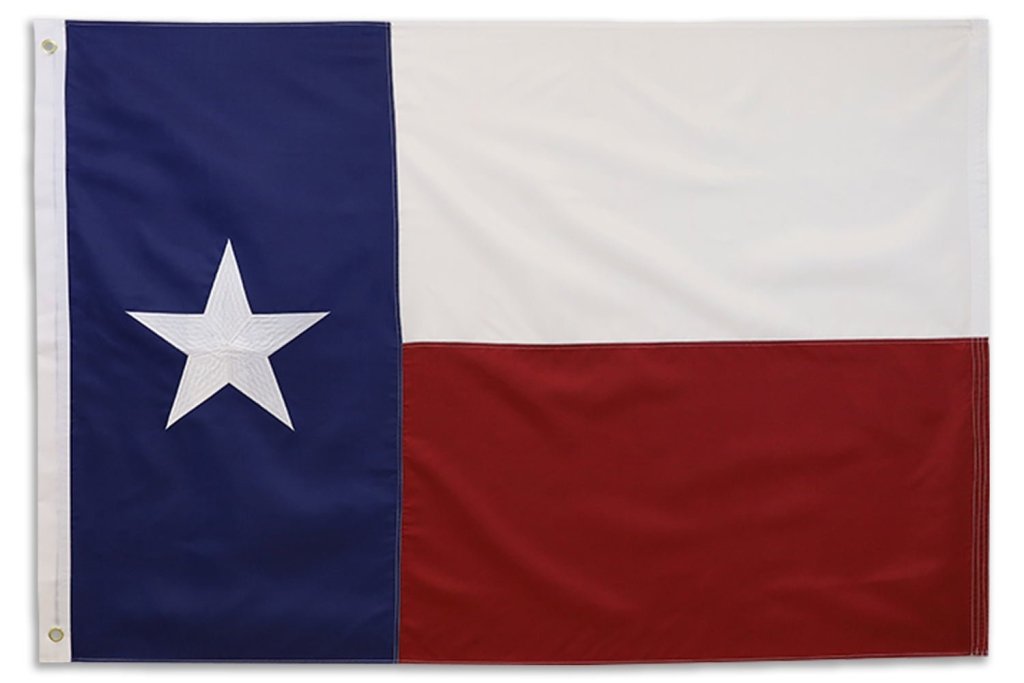 Texas Embroidered Flag 4x6ft - Flags Importer