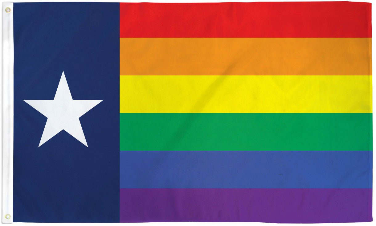 Texas (Rainbow) Flag 3x5ft Poly - Flags Importer