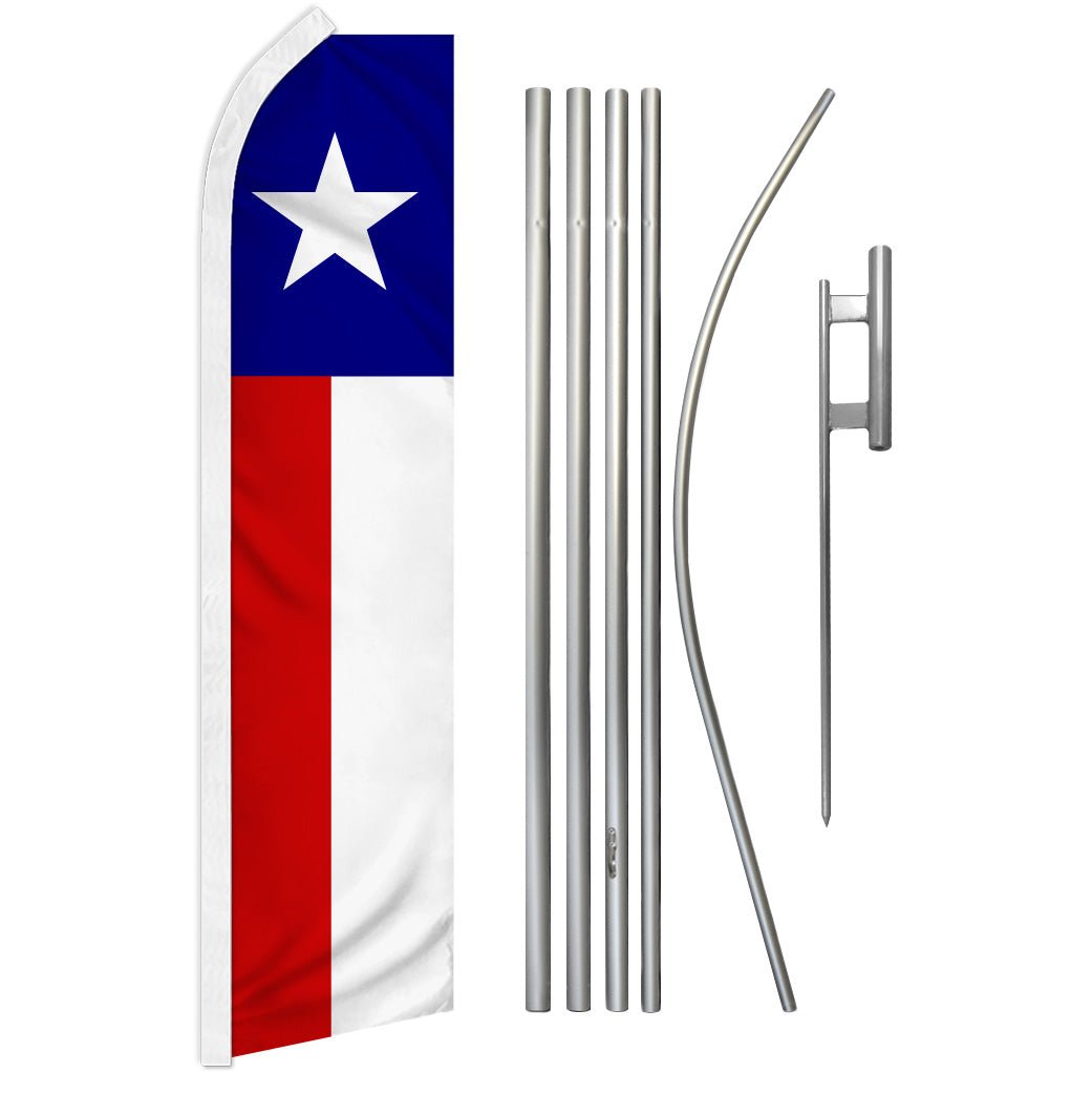 Texas Super Flag & Pole Kit - Flags Importer