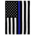 Thin Blue Line Soft Plush 50x60in Blanket - Flags Importer