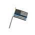 Thin Blue Line USA 4x6in Stick Flag - Flags Importer