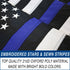 Thin Blue Line USA Embroidered Flag 2x3ft - Flags Importer